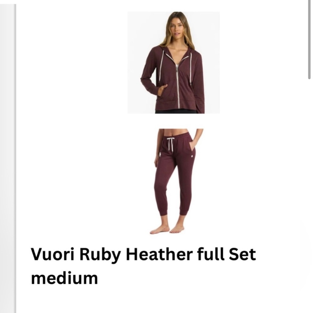 Vuori Halo Performance Set - Ruby Heather Small P… - image 1